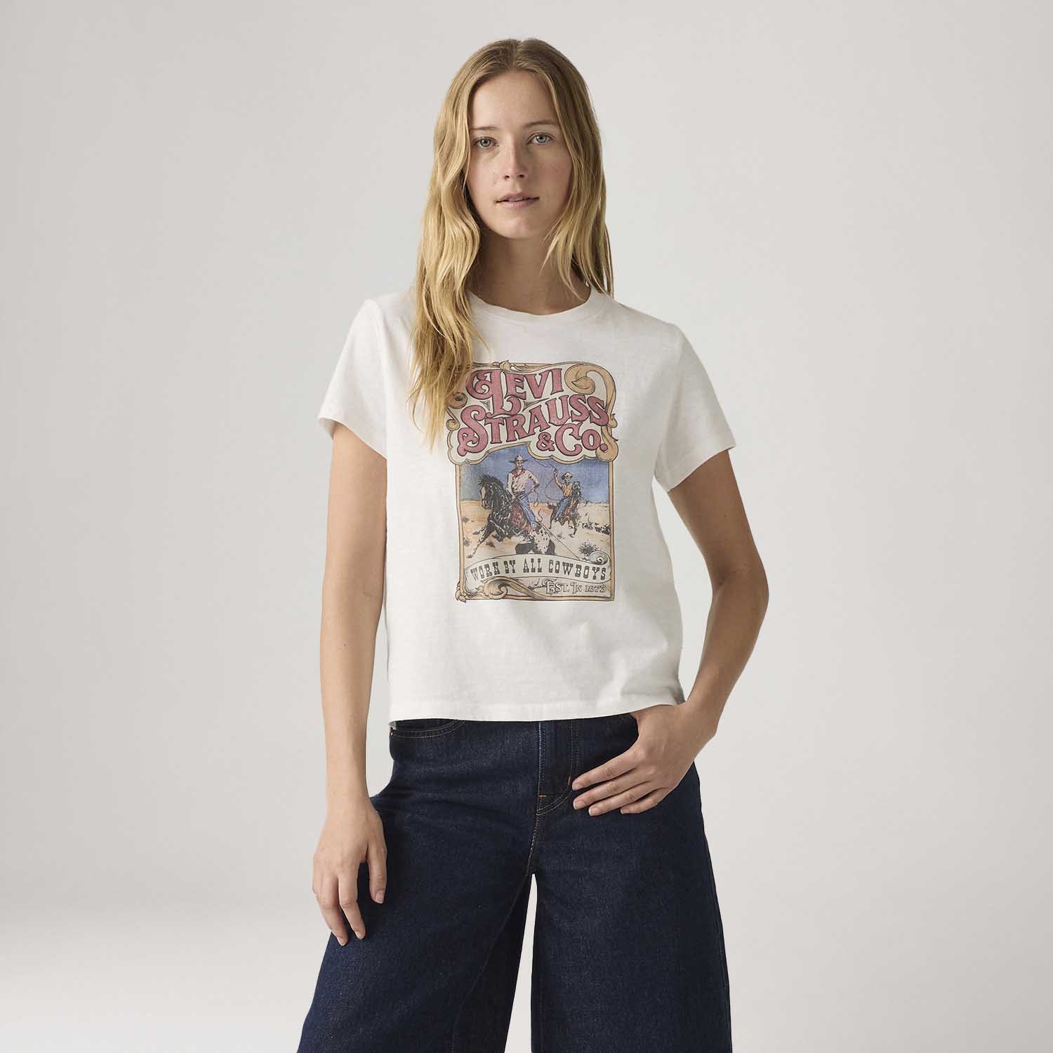Camiseta Levi's® Graphic Boxy Branca — Levi's