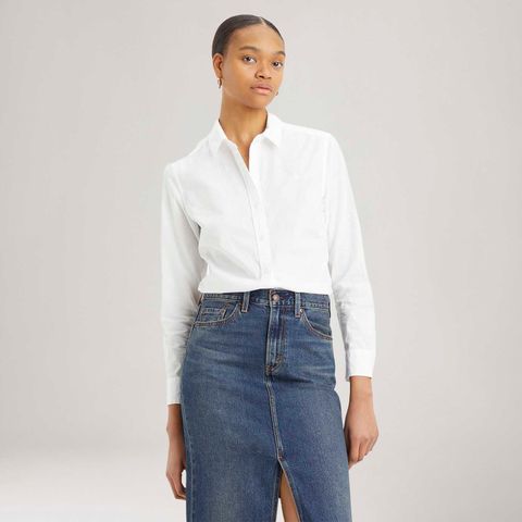 Camisa Levi's® The Classic Branca Manga Longa — Levi's