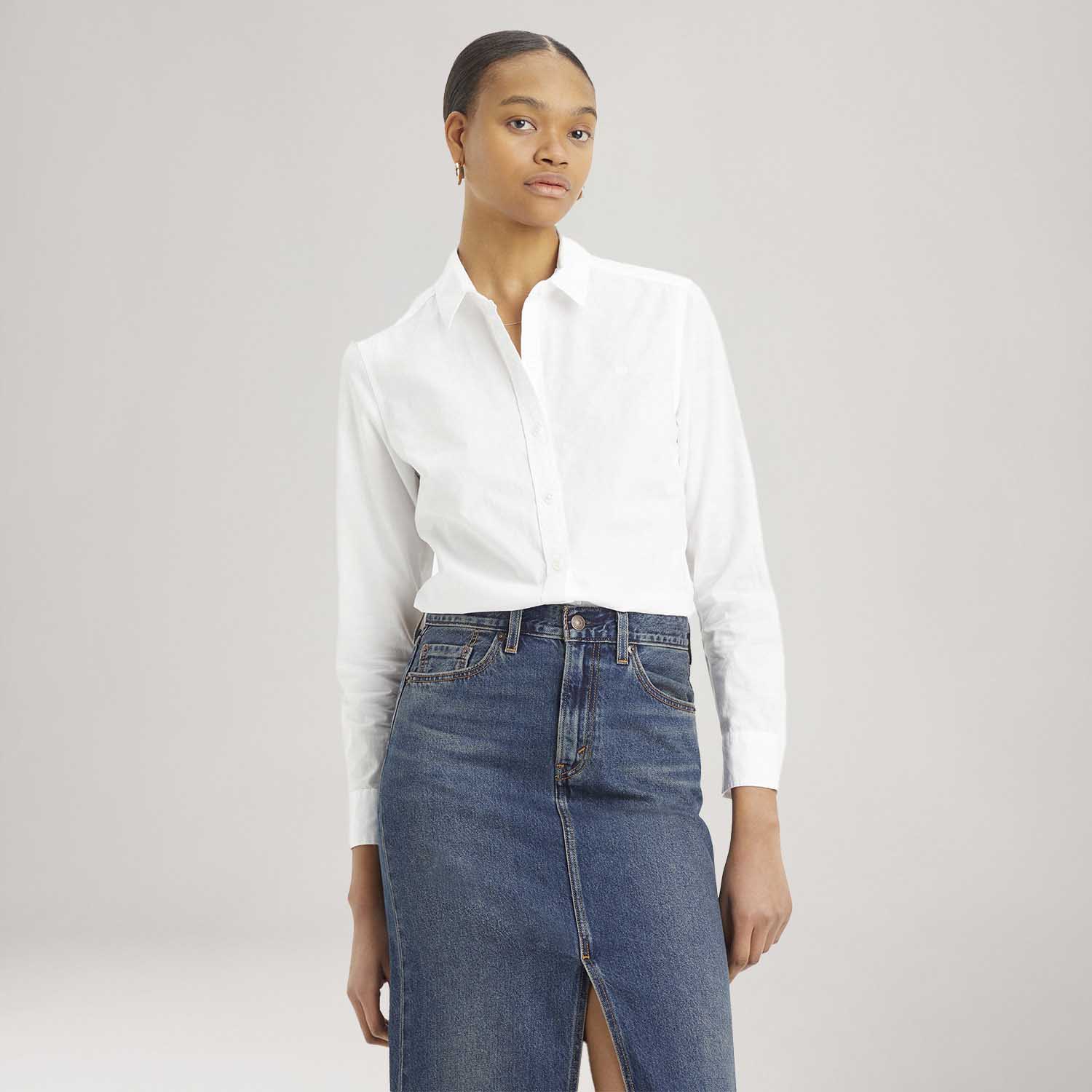 Camisa Levi's® The Classic Branca Manga Longa — Levi's