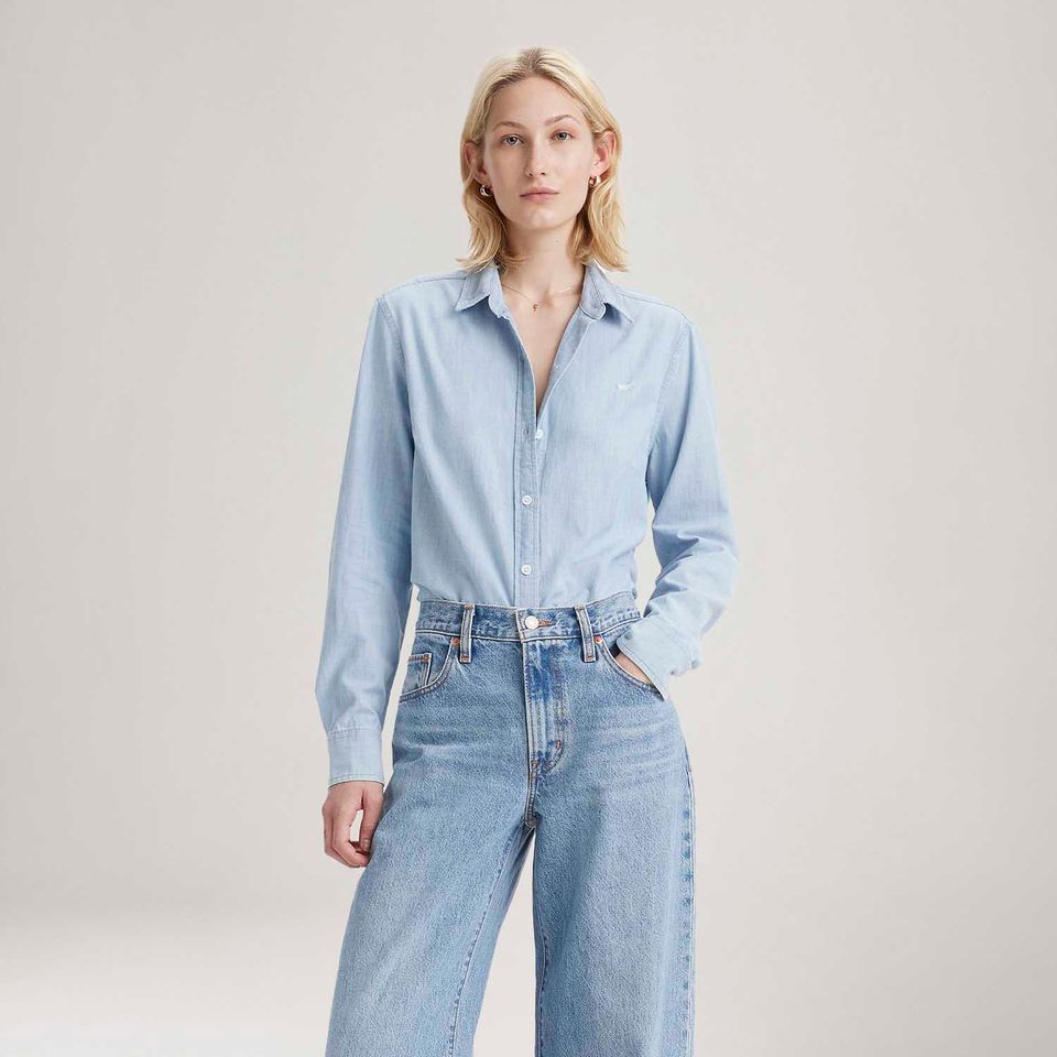 Camisa Levi's® The Classic Lavagem Média Manga Longa