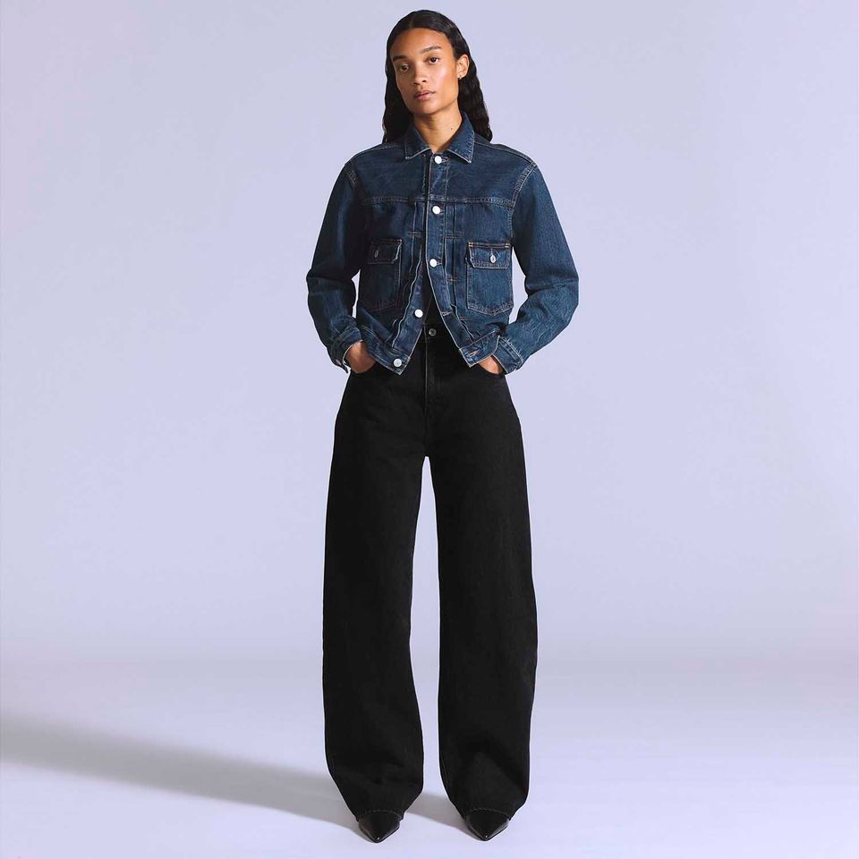 Calça Jeans Levi's® Blue Tab Drop Barrel Lavagem Escura