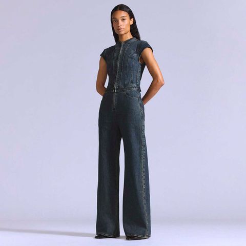 Macacão Jeans Levi's® Blue Tab Moto Jumpsuit Lavagem Escura — Levi's