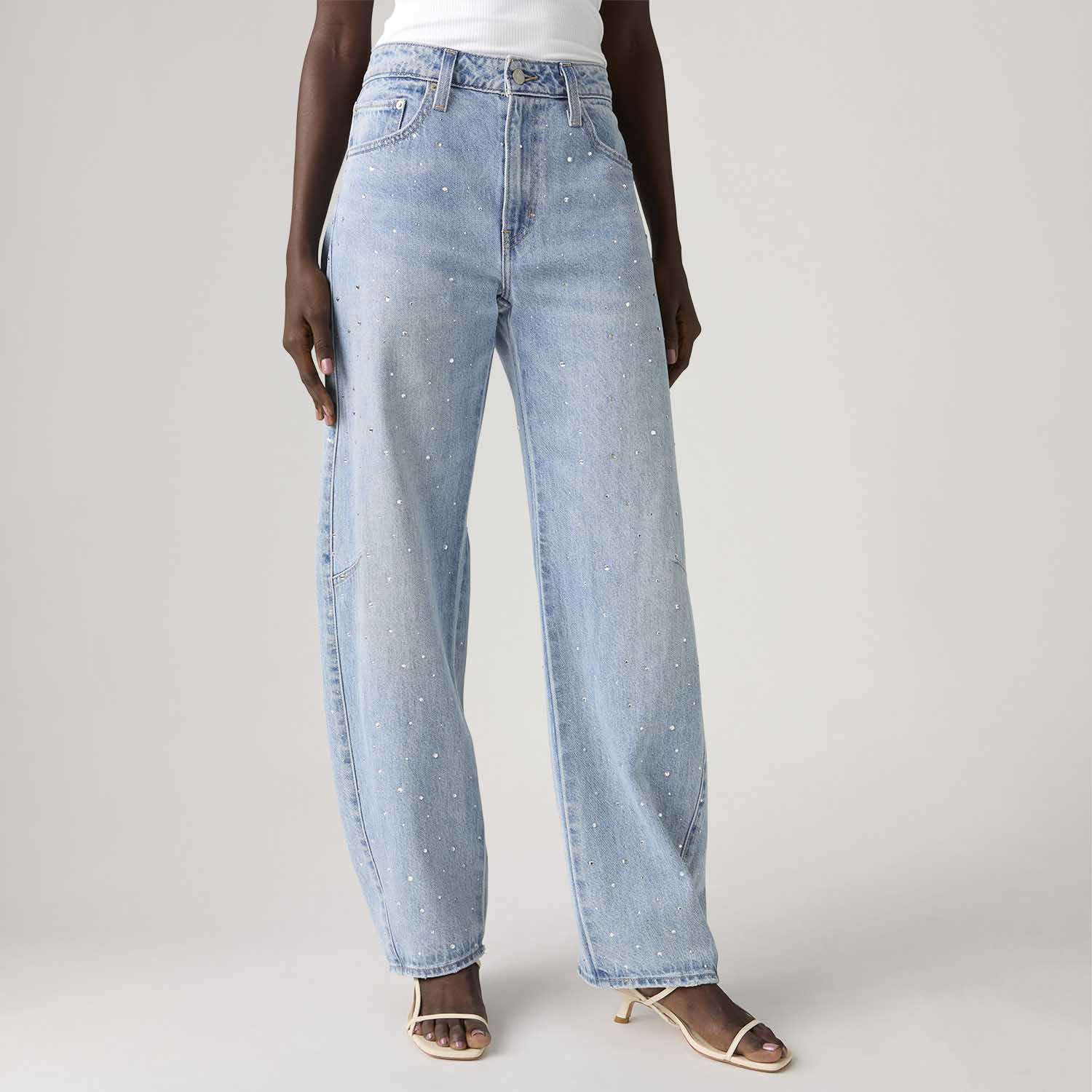 Calça Jeans Levi's® Baggy Dad Barrel Lavagem Clara