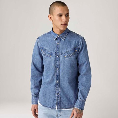 Camisa Levi's® Smiley Western Lavagem Média — Levi's