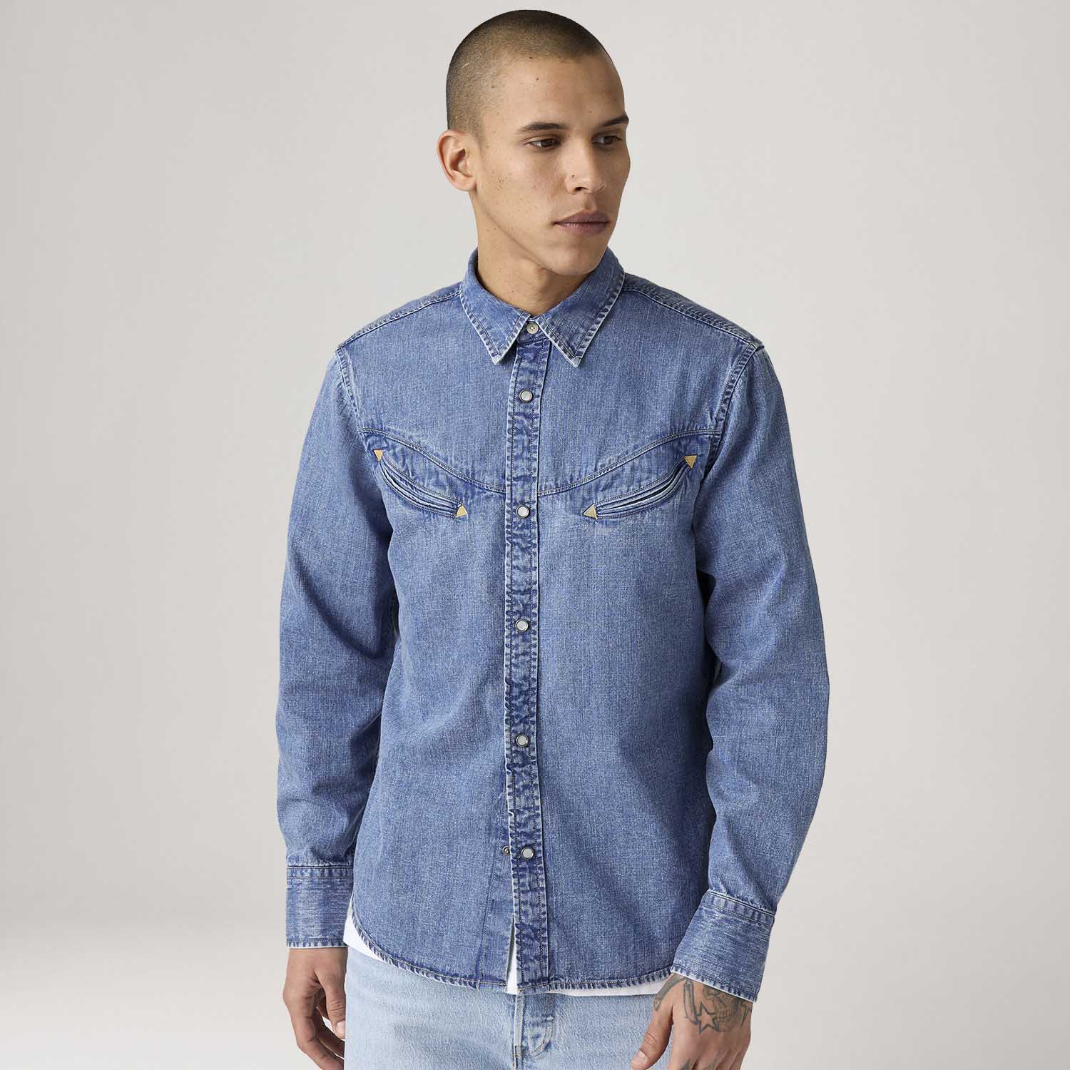 Camisa Levi's® Smiley Western Lavagem Média — Levi's