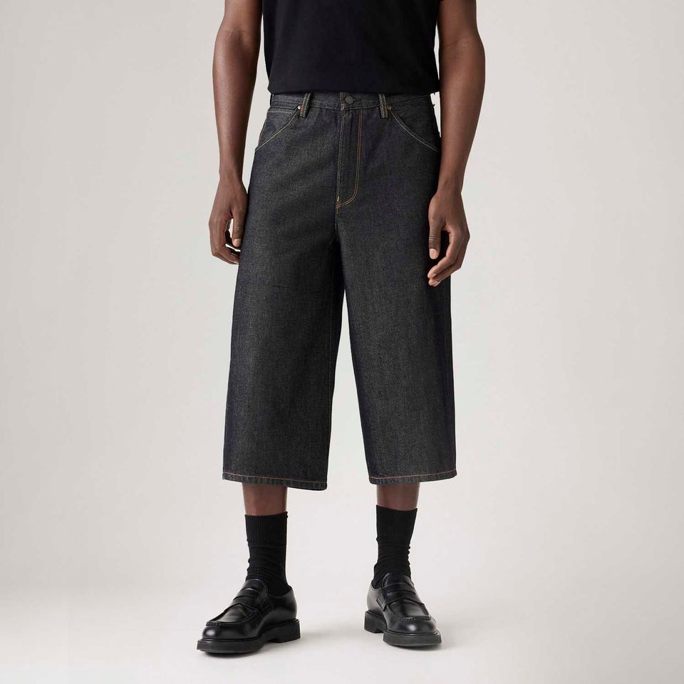 Calça Jeans Levi's® Twisted Baggy Capri Lavagem Escura