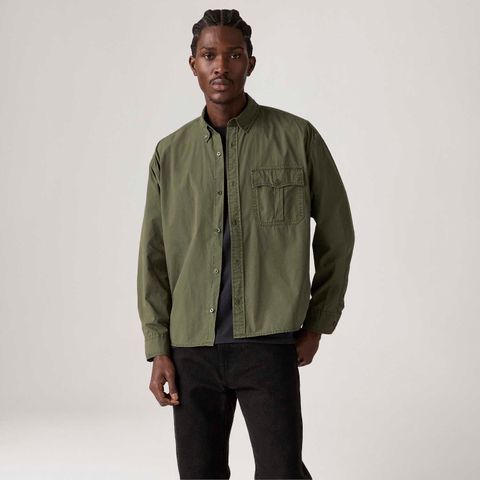 Camisa Levi's® Zandt Cropped Verde — Levi's
