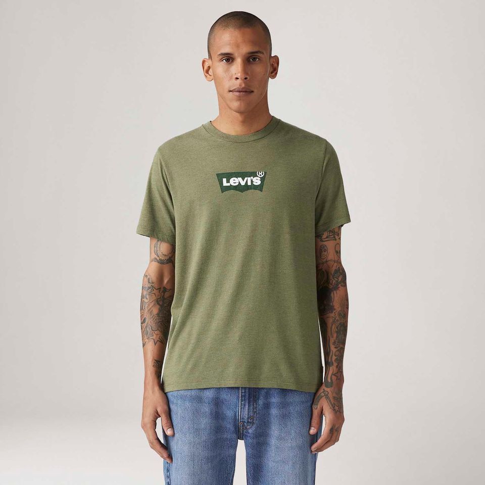 Camiseta Levi's® Graphic Crewneck Verde Manga Curta