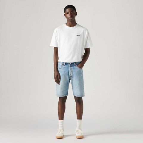 Bermuda Jeans Levi's® 501® Original Lavagem Clara — Levi's