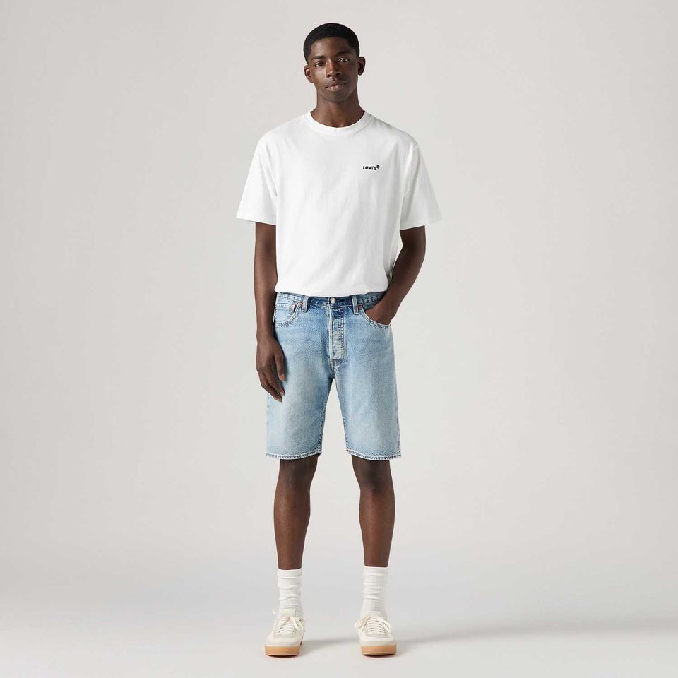 Bermuda Jeans Levi's® 501® Original Lavagem Clara