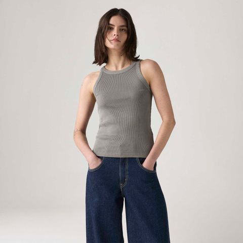 Regata Levi's® Essetial Racer Tank Cinza — Levi's
