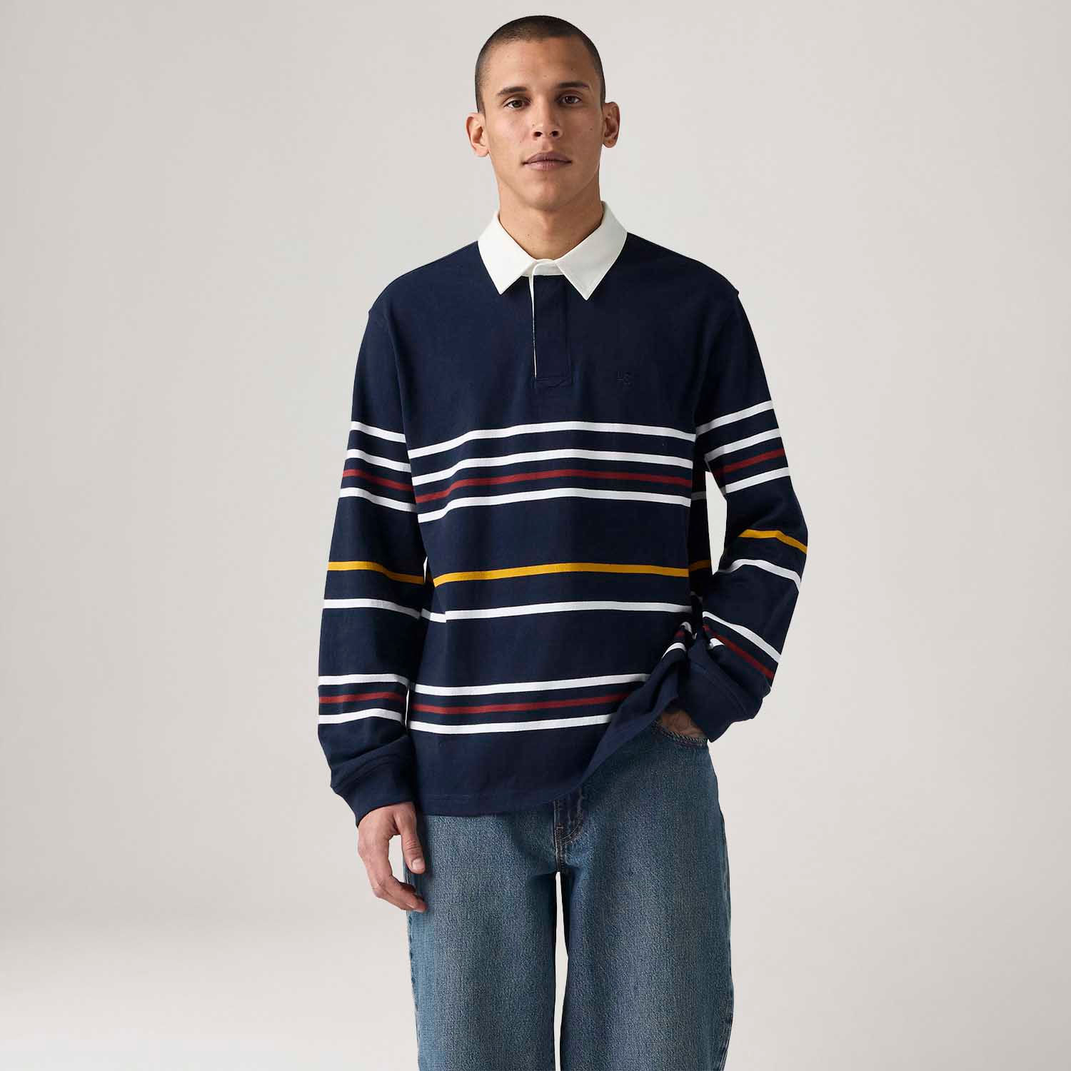 Suéter Levi's® Union Rugby Azul Marinho