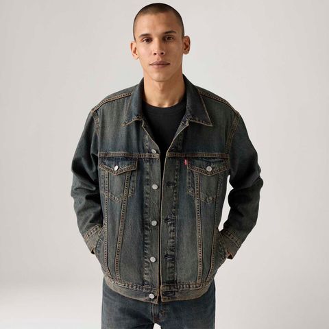 Jaqueta Jeans Levi's® Trucker Relaxed Lavagem Escura — Levi's