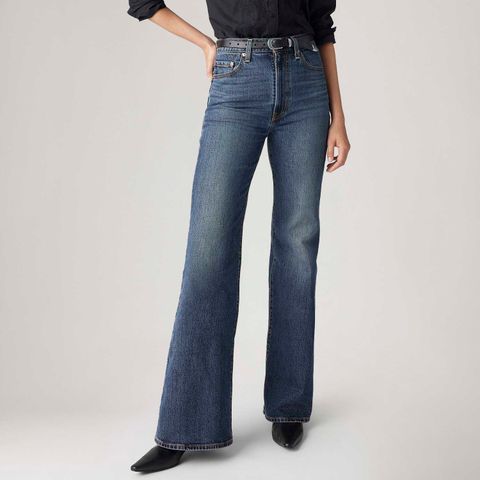Calça Jeans Levi's® Ribcage Bells Lavagem Média — Levi's