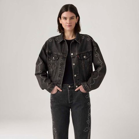 Jaqueta Jeans Levi's® Shrunken 90's Preta — Levi's