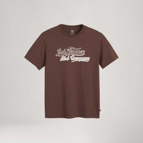 Camiseta Levi's® Graphic Crewneck Marrom Manga Curta — Levi's
