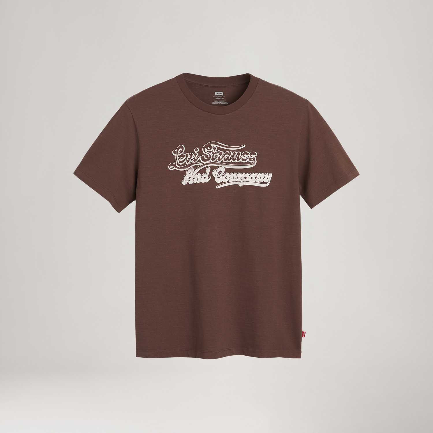 Camiseta Levi's® Graphic Crewneck Marrom Manga Curta — Levi's