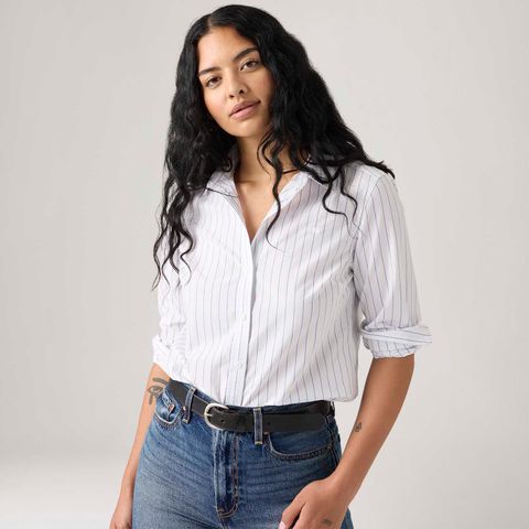 Camisa Levi's® The Classic Bw Listrada Branca — Levi's