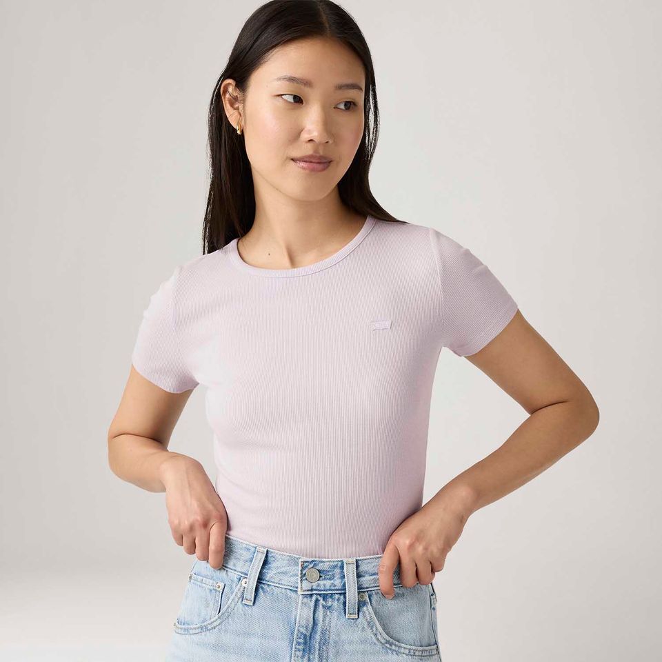 Camiseta Levi's® Hayes Lilás Manga Curta