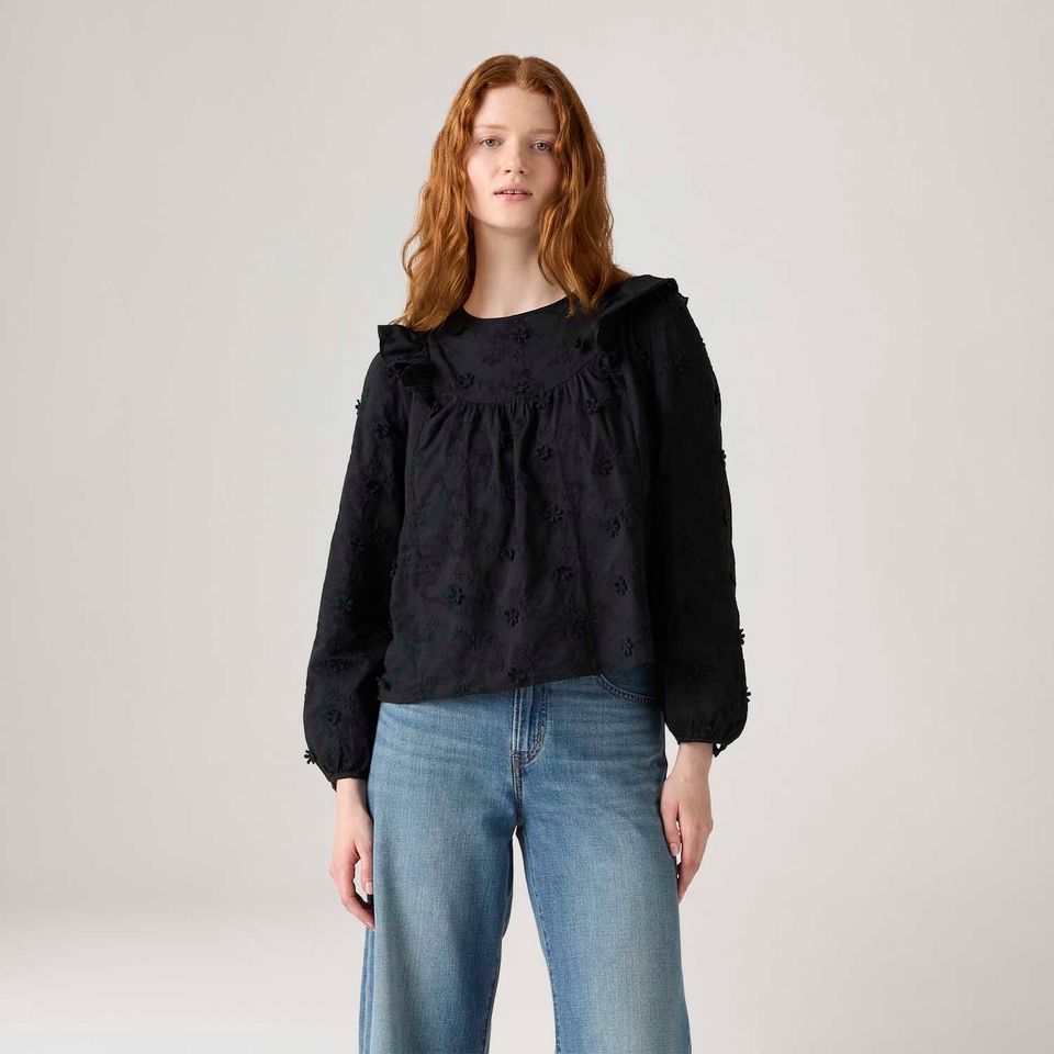 Blusa Levi's® Mallory Preta Manga Longa