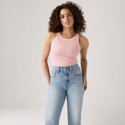 Regata Levi's® Essential Racer Tank Rosa — Levi's