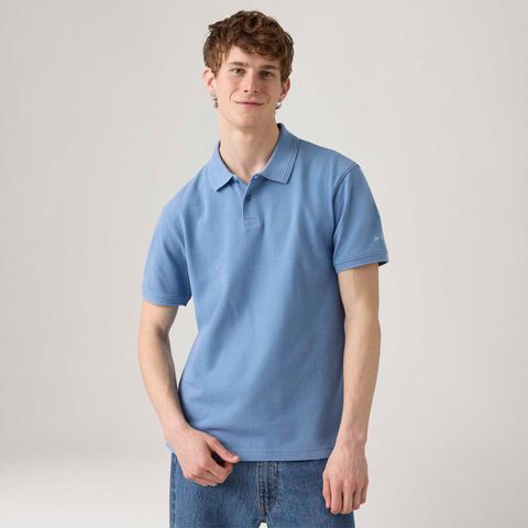 Polo Levi's® Standard Azul Manga Curta — Levi's