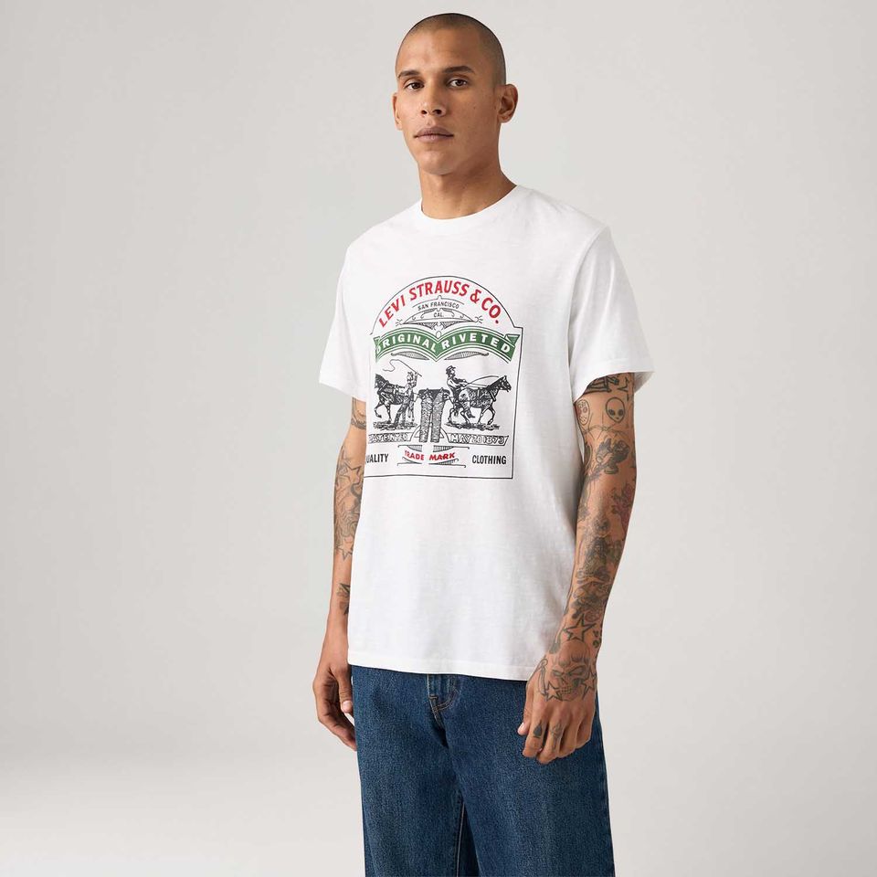 Camiseta Levi's® Relaxed Branca Manga Curta