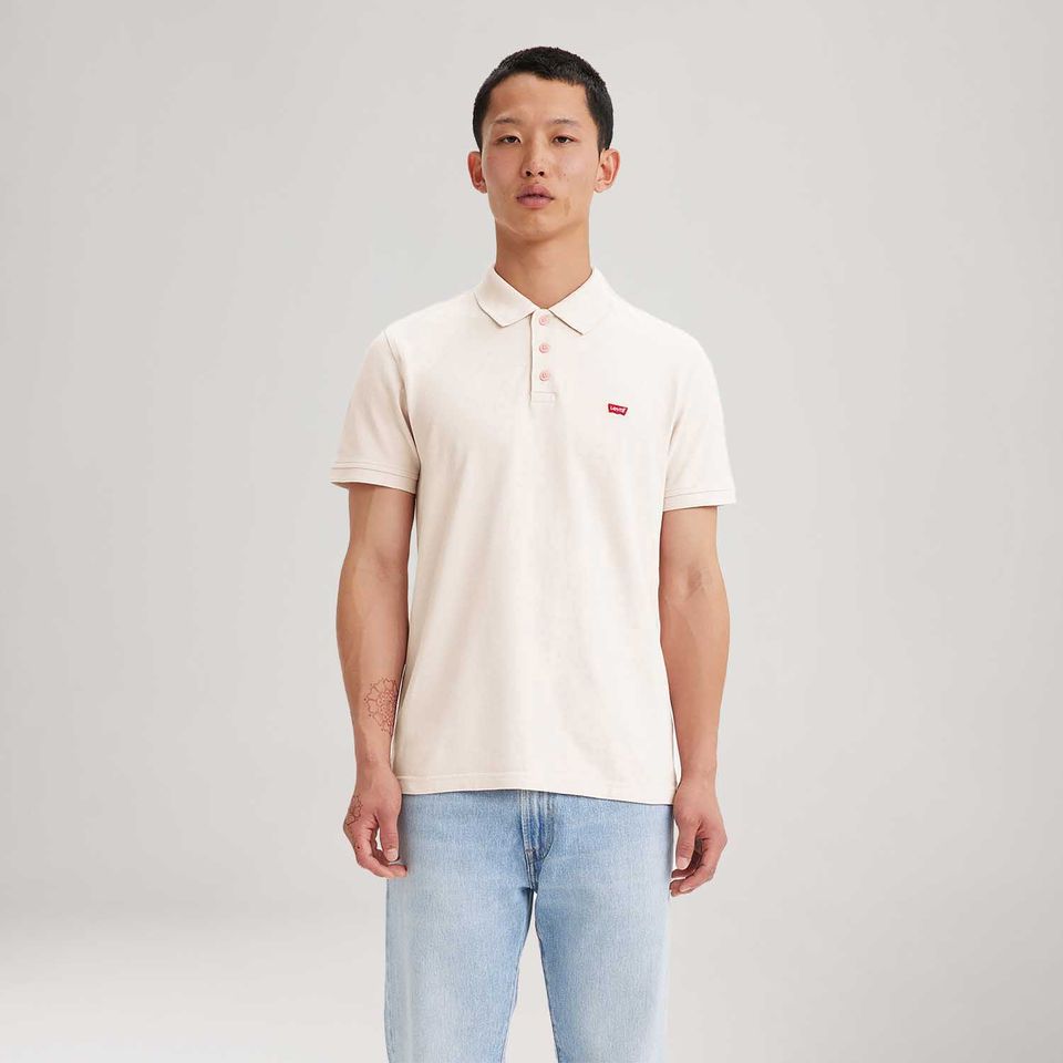 Polo Levi's® Housemark Vermelho Manga Curta