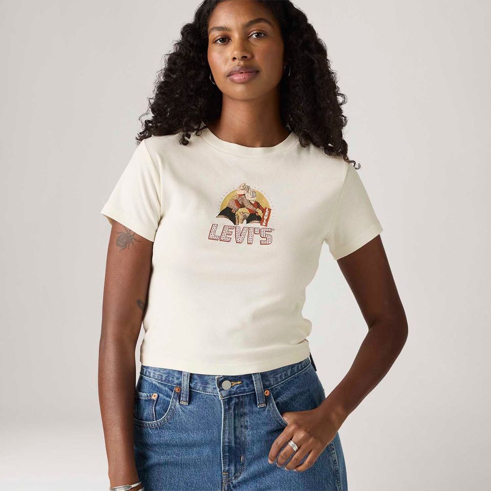 Camiseta Levi's® Essential Sporty Tee Off White