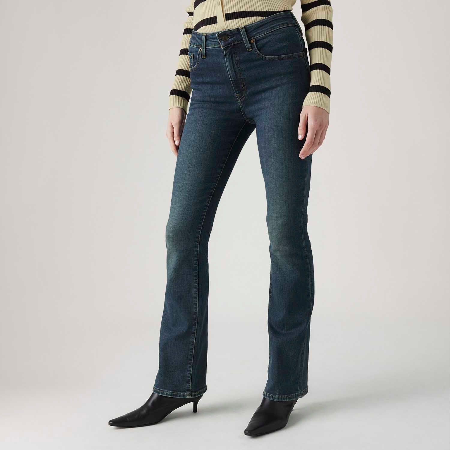 Calça Jeans Levi's® 725® High Rise Bootcut Lavagem Escura