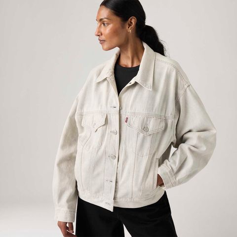 Jaqueta Jeans Levi's® 90's Trucker Cinza Claro — Levi's