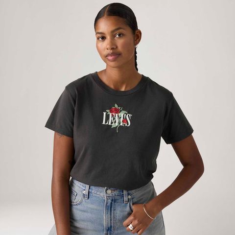 Camiseta Levi's® Graphic Boxy Preta Manga Curta — Levi's