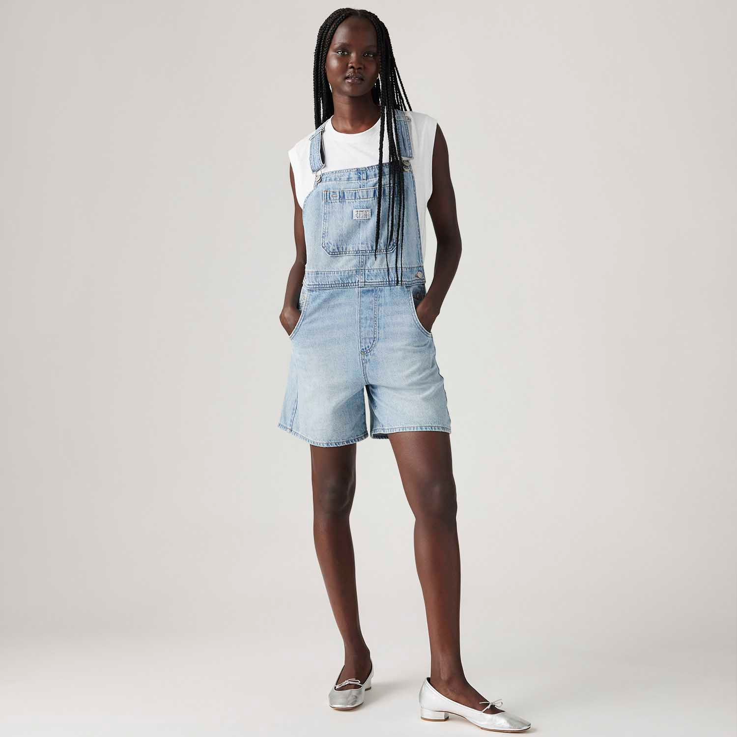Macaquinho Jeans Levi's® Utility Lavagem Clara — Levi's