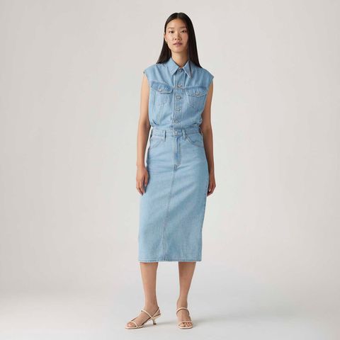 Vestido Jeans Levi's® Boiler Manga Longa 001wf0002 — Levi's