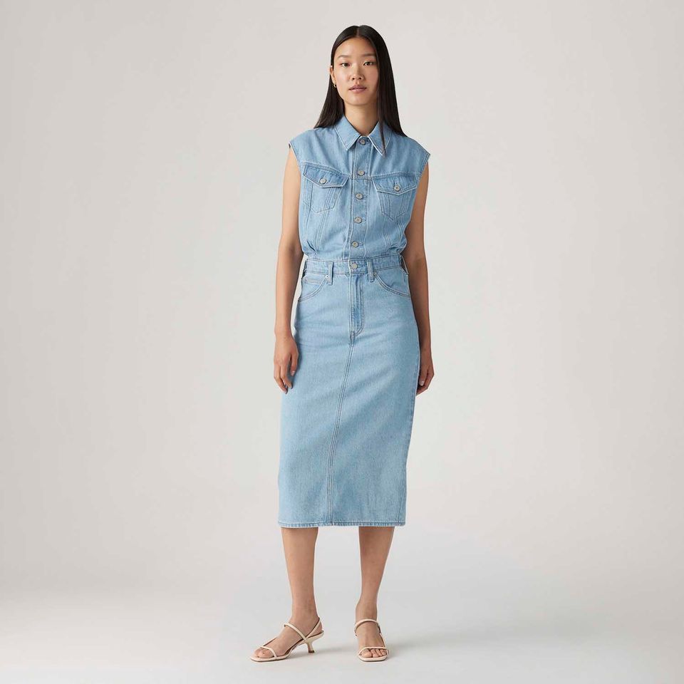 Vestido Jeans Levi's® Boiler Manga Longa 001wf0002