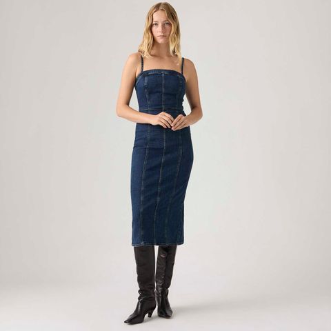 Vestido Jeans Levi's® Seamed Lavagem Média — Levi's