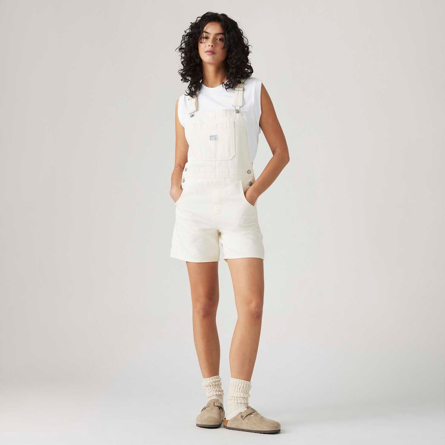 Macaquinho Jeans Levi's® Utility Off White