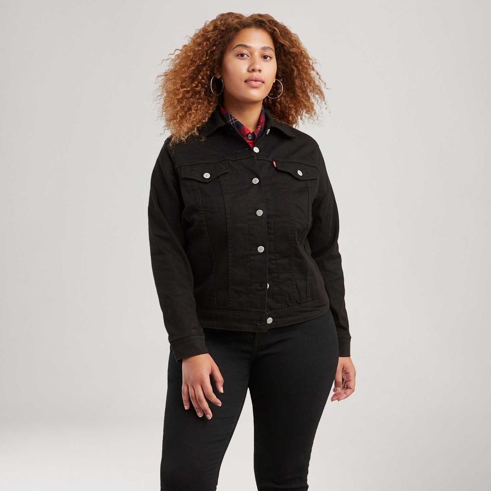 Jaqueta Levi's® Original Trucker Plus Size Preta