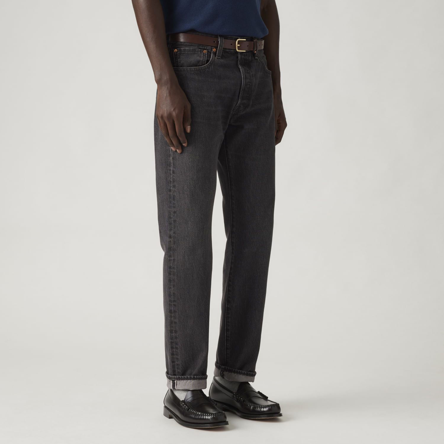Calça Jeans Levi's® 501® Slim Taper Lavagem Escura