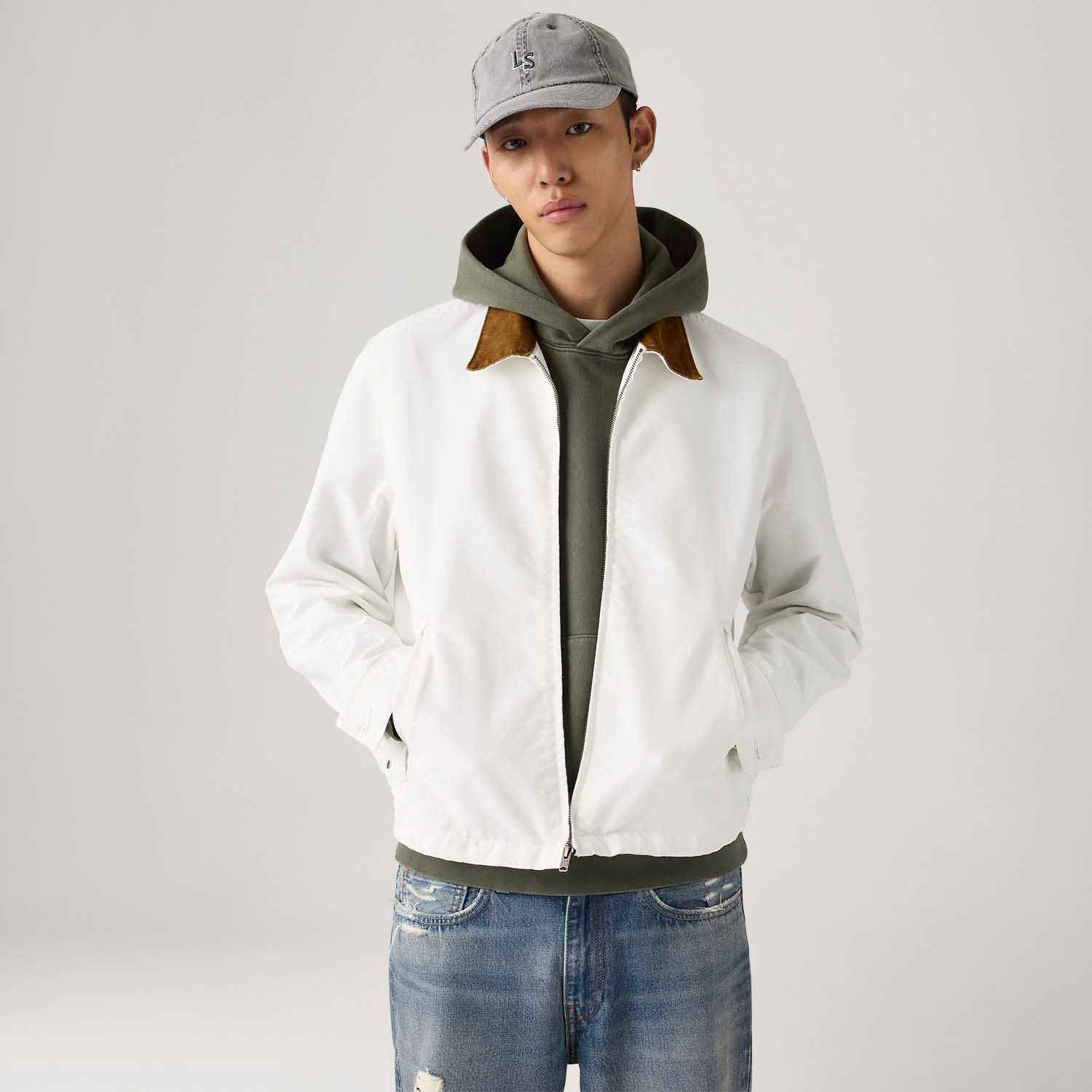 Casaco Levi's® Casstro com Zíper Branco