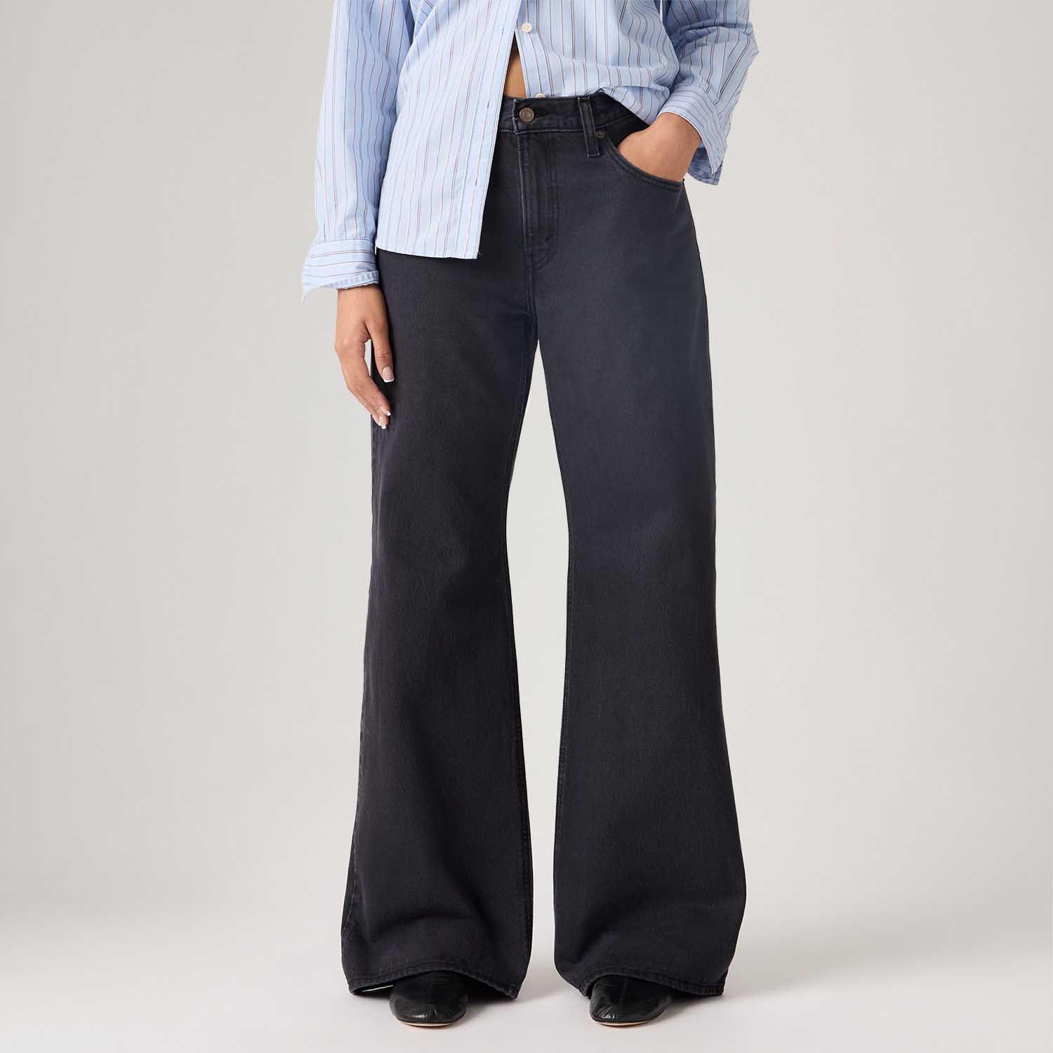Calça Jeans Levi's® Loose Boot Preta