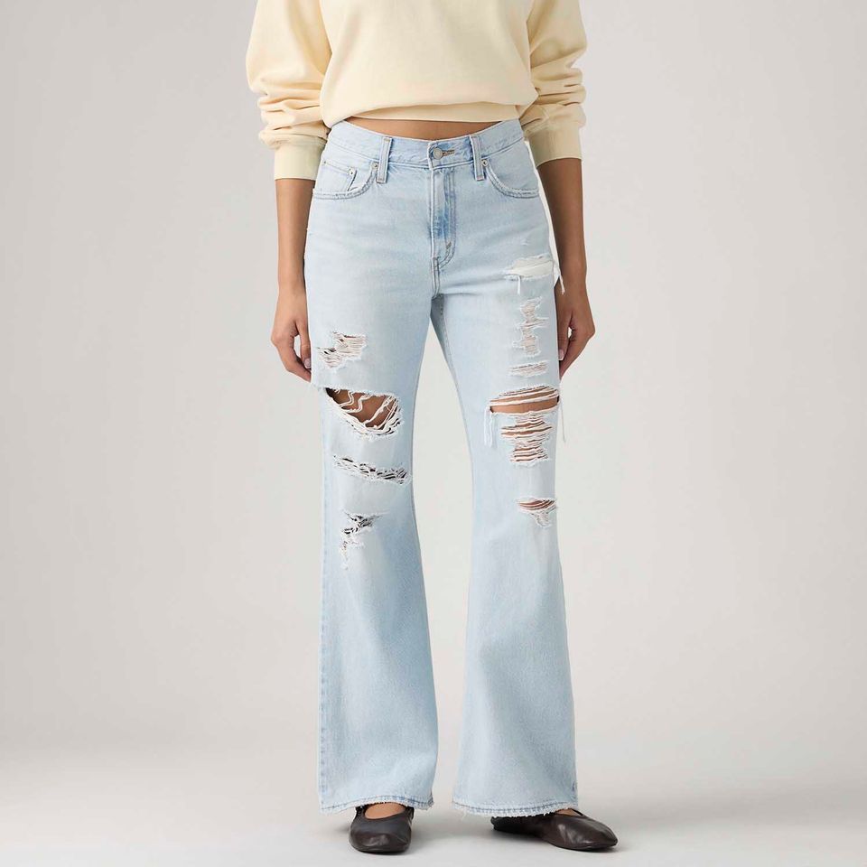 Calça Jeans Levi's® Loose Boot Lavagem Clara