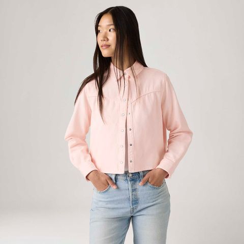 Camisa Jeans Levi's® Logan Tencel Rosa — Levi's