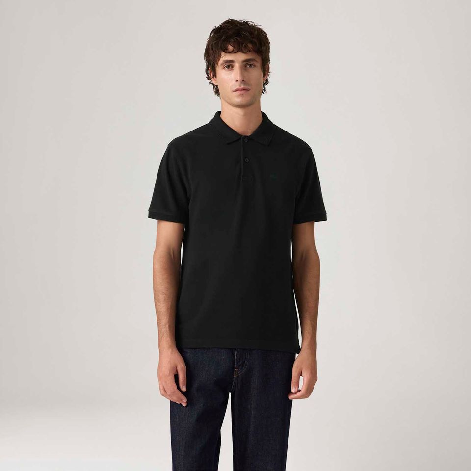 Polo Levi's® Icon Preta Manga Curta