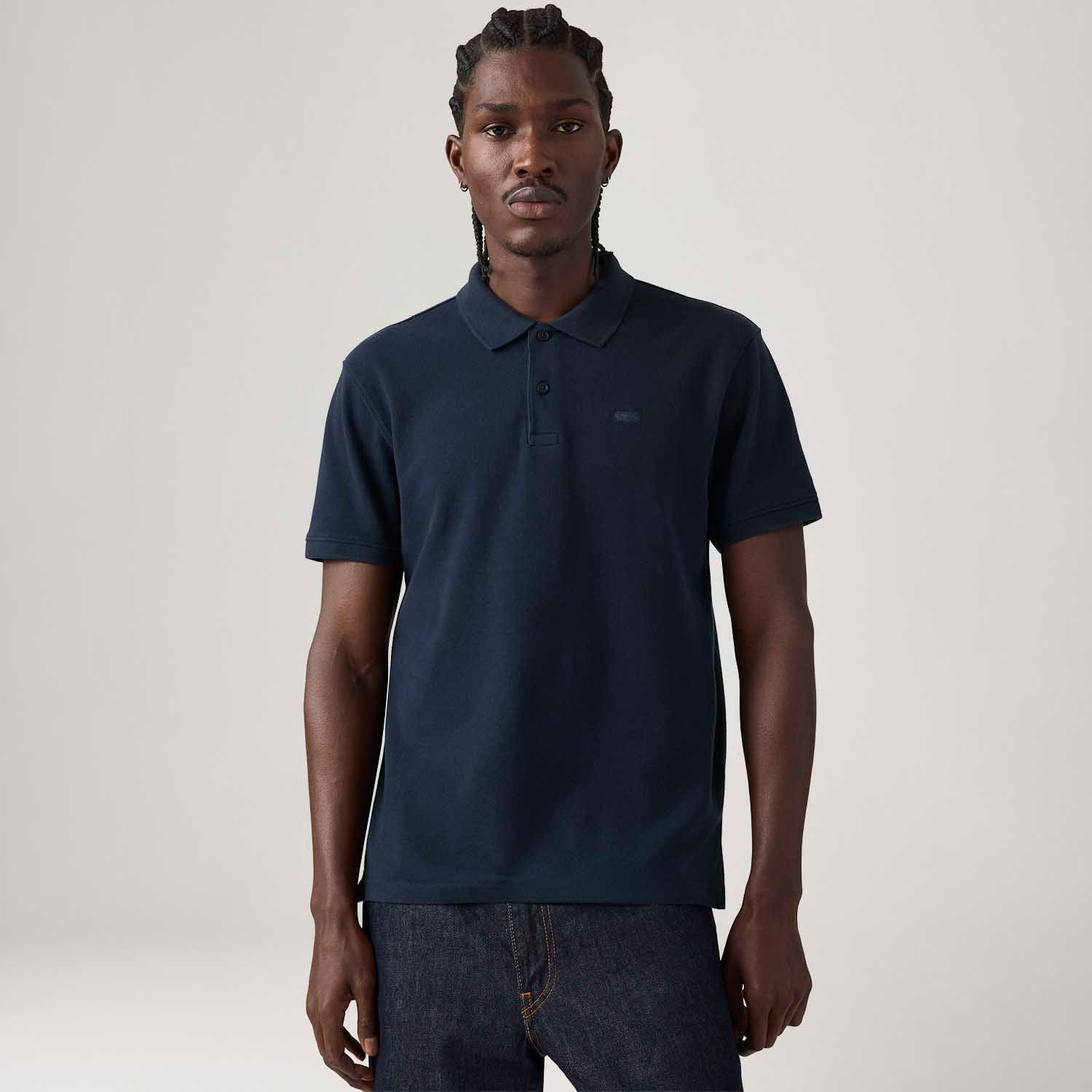 Polo Levi's® Icon Azul Manga Curta
