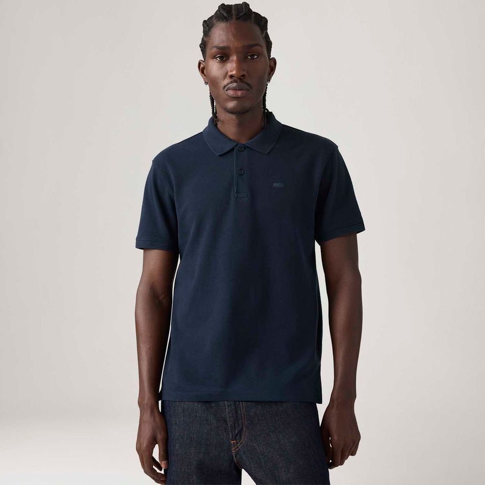 Polo Levi's® Icon Azul Manga Curta