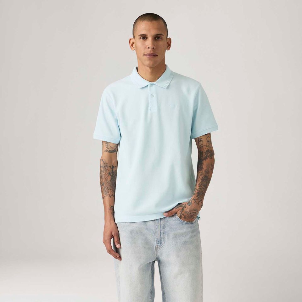 Polo Levi's® Icon Azul Manga Curta