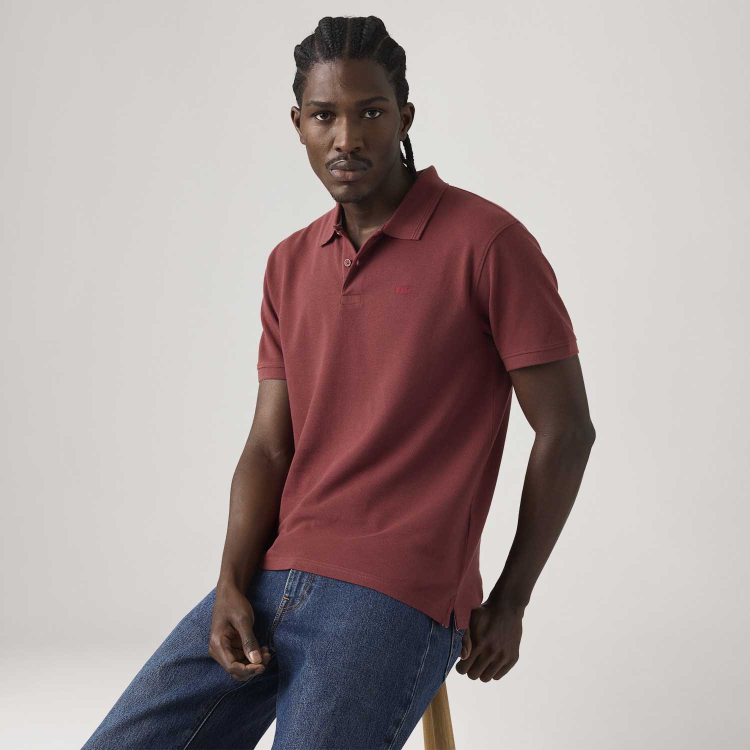 Polo Levi's® Icon Vermelha Manga Curta
