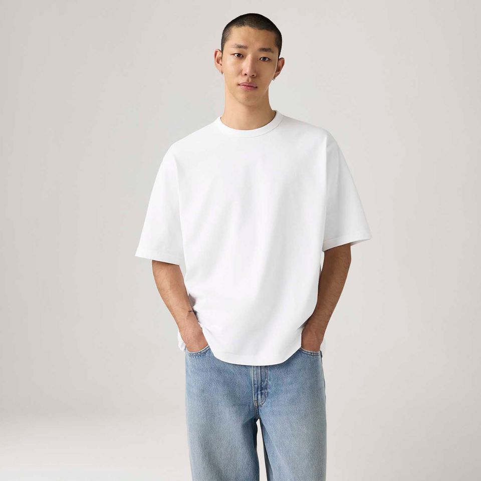 Camiseta Levi's® Heavyweight Loose Branca Manga Curta