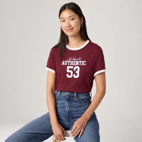 Camiseta Levi's® Graphic Favorite Vermelha Manga Curta — Levi's